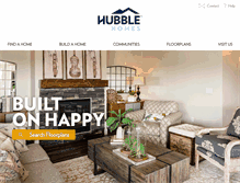 Tablet Screenshot of hubblehomes.com